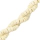 Coconut beads disc 6mm White